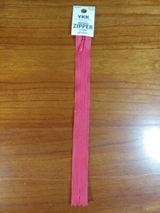 YKK 9 in Invisible Zipper 817 Rose Red - Picture 1 of 7