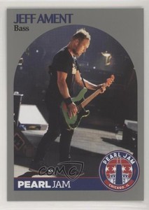 2018 Pearl Jam Wrigley Field Jeff Ament (Full body with green guitar) u1x