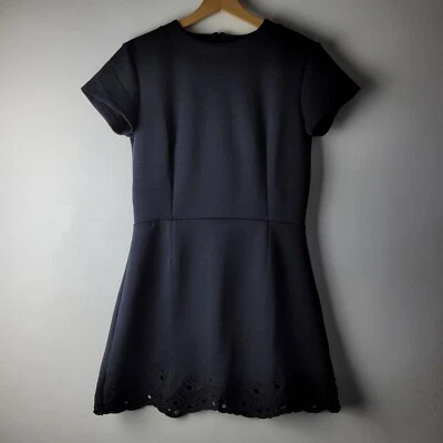 Carven Women Size M Black Stretch Cut Out A-Line Dress Formal Party Smart - Image 1 of 4