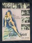 Magazine Ad* - 1946 - Movie Ad - "Blithe Spirit" - Rex Harrison