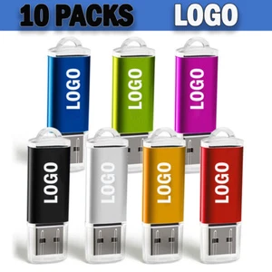 Lotto 10 pezzi 1/2/4/8/16 GB USB Flash Drive memoria pollice U Stick logo personalizzato - Foto 1 di 15