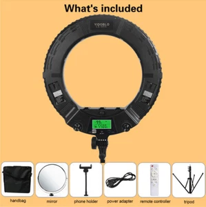 Yidoblo LX480EII 48W Dimmable LED Ring Light With Remote Control For Makeup Vlog - Picture 1 of 12