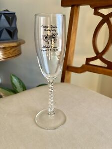 FOREVER YOURS FAITHFULLY Senior Prom Stemmed Wineglass Collectible - 1990