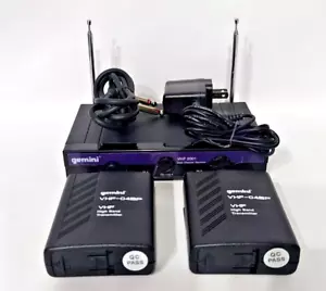 Gemini VHF-2001HL Dual Channel VHF Wireless Microphone System - Picture 1 of 13
