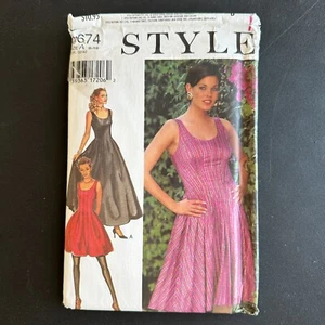 Style Sewing Pattern 2674 Size 6-16 Midi Knee Length Evening Party Fit Flare - Picture 1 of 6