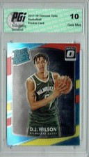 D.J. Wilson 2017 Donruss Optic #184 Red & Yellow Rookie Card PGI 10