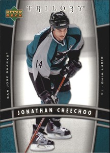 2006-07 Upper Deck Trilogy Sharks Hockey Card #84 Jonathan Cheechoo