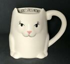 DON&#39;T STRESS MEOWT Belle Madison - Ceramic Coffee Mug - Cat Lover Gift
