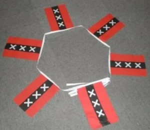 AMSTERDAM 6 Metre Bunting 19 Feet 20 flags NETHERLANDS - Picture 1 of 1