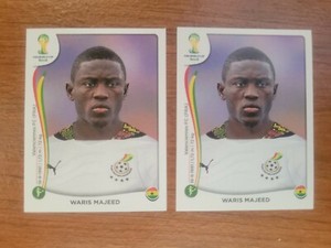 2  2014 Panini FIFA World Cup Brazil Album Sticker Waris Majeed Ghana #540