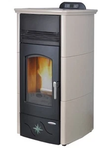 Termostufa a pellet Laminox VICTORIA IDROVENTILATA PRESTIGE 28kW in maiolica - Imagen 1 de 1