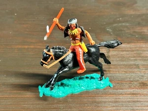 Timpo Apache Indian Warrior Mounted - Conversion - Wild West - 1970s - Picture 1 of 3