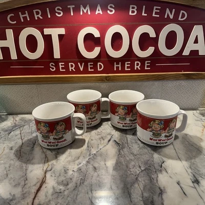 Conjunto de 4 canecas colecionáveis de sopa Campbells 1993 M'm! M'm! Bom! - Imagem 1 de 4