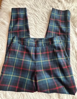 Pantalones para mujer TALBOTS talla 4 tartán a cuadros Heritage totalmente forrados carrera academia Foto 1 de 4