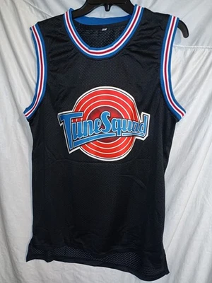 Camiseta deportiva de baloncesto Bugs #1 Tune Squad Looney Toons Space Jam adulto pequeña negra Foto 1 de 4