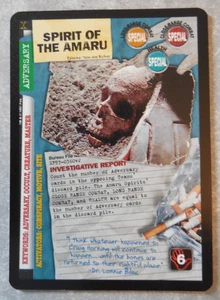 X-FILES CCG, TRUTH IS OUT THERE EDITION, ULTRA RARE CARD, SPIRIT OF THE AMARU! - Picture 1 of 2
