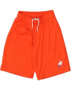 LE COQ SPORTIF Boys Graphic Sport Shorts 7-8 Years Orange Polyester BR01 - Picture 1 of 3