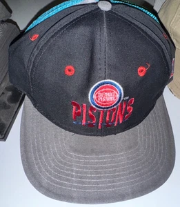 Detroit Pistons The Game Vintage Snapback Hat Cap Basketball 1992 Centennial 100 - Picture 1 of 5
