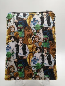 Handmade small zipper bag made with Star Wars Licensed fabric - Picture 1 of 1