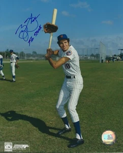 Foto autografata firmata 8x10 GEORGE THEODORE New York Mets - Certificato di autenticità - Foto 1 di 1