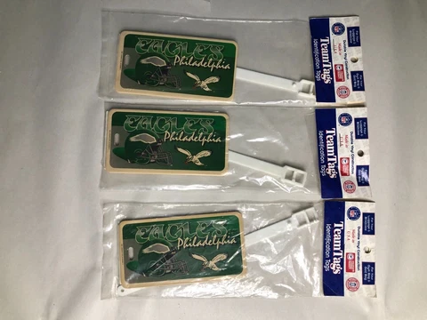 Vintage Philadelphia Eagles Football Travel Bag Tag Luggage ID Tags Sealed Packs Cover