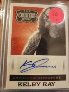 2014 PANINI COUNTRY MUSIC AUTHENTIC SIGNATURE KELBY RAY AUTO /99
