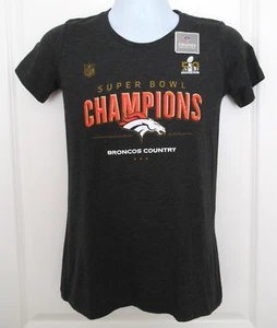 Denver Broncos Superbowl 50 Champions T-Shirt Women's Size Large NWT - Picture 1 of 5