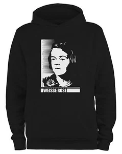 Styletex23 Sudadera con Capucha Hombre Sophie Scholl Blanco Rosa - Imagen 1 de 4