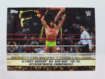 2019 Topps WWE SummerSlam Greatest Matches & Moments #GM-2 ULTIMATE WARRIOR - Image 1 of 2
