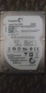 Seagate 500GB SSHD 1EJ162-038 Laptop 2.5" 5400RPM - Picture 1 of 2