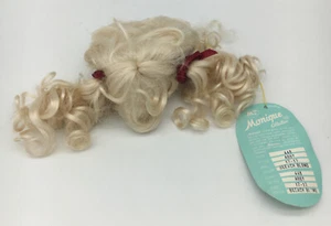 Vintage Monique Collection Doll Wig 12-13 Abby Bleach Blonde Synthetic Mohair - Picture 1 of 5
