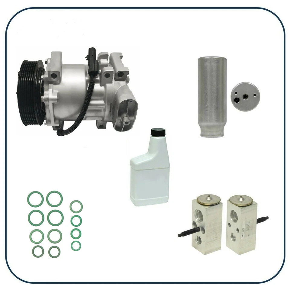 RYC Reman A/C Compressor Kit EG553 Fits Dodge Durango 1998 1999 2000 2001 - Image 1 of 4