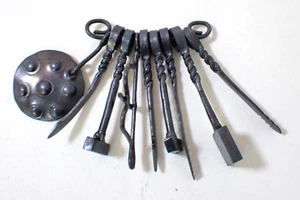 Mongolian Shaman Exorcism protective miniature tools weapons Hand made Iron NEW - Picture 1 of 2
