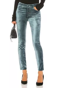 Paige 293862 Hoxton Samt Ankle Peg mit freiliegendem Knopf Gr. W 32 / L 28 - Bild 1 von 4