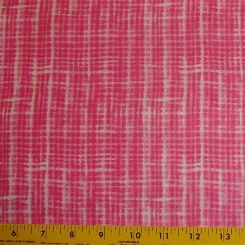 Cute Dog Fence Prints on Pink Cotton Fabric By The Yard - Image 1 of 1