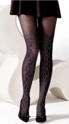 Medias opacas delanteras ornamentadas gitanas ornamentadas Foto 1 de 2