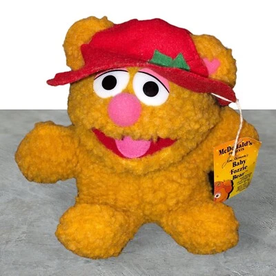 1988, Jim Henson, Muppet Babies, Baby Fozzie Bear, 8", Plush with McDonald's Tag - Image 1 of 4