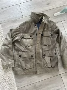 Olive Lederjacke von Boss Orange - Größe 50 - Selten getragen - Bild 1 von 6