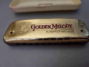 More details for vintage hohner golden melody no.543 harmonica key of c made in germany