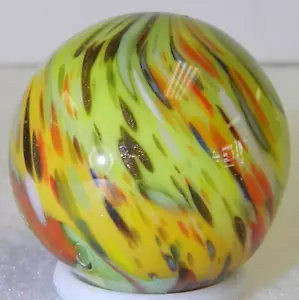 #18451m Nice Bright Colored Keith Baker Contemporary Handmade Marble .97 Inches - Picture 1 of 12