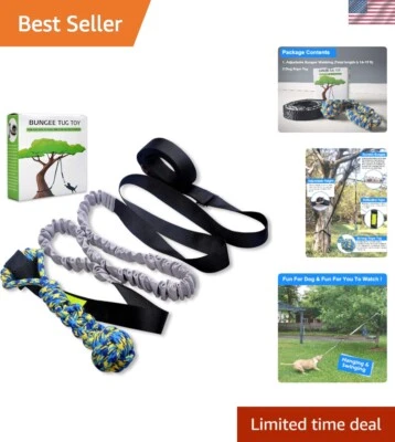 Interactive Outdoor Bungee Dog Toy for All Breeds - Height Adjustable Fun! - Image 1 of 4