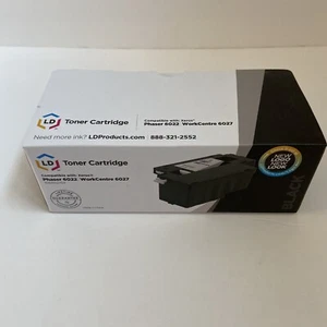 LD kompatible Ersatztinte Xerox 106R02759 schwarz für Phaser 6022 WorkCentre - Bild 1 von 9