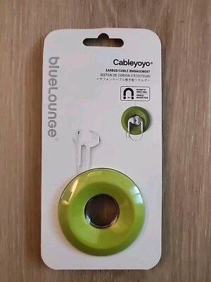 Bluelounge Cableyoyo Neon Green Earbud/Cable Case Soft Silicone Accessory - Image 1 of 2