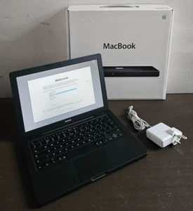 Apple Macbook A1181, Black, 13" Screen, Intel Core Duo T2500 2.0GHz, Boxed, VGC - Afbeelding 1 van 21