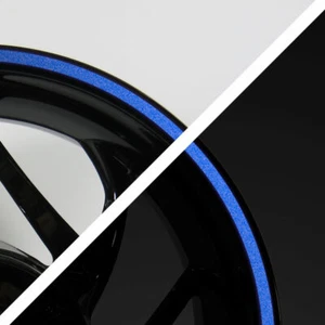 Pegatina Classic borde de llanta Reflex coche moto: reflex azul ~Pantone 301 C - Imagen 1 de 8