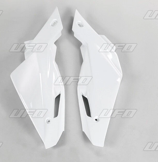 HUSQVARNA TC/TE '08-'12 UFO REAR SIDE PANELS WHITE - Photo 1/1