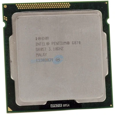 CPU Processor Intel Pentium G870 SR057 3.10GHZ LGA1155 LGA 1155 Dual Core - Image 1 of 2