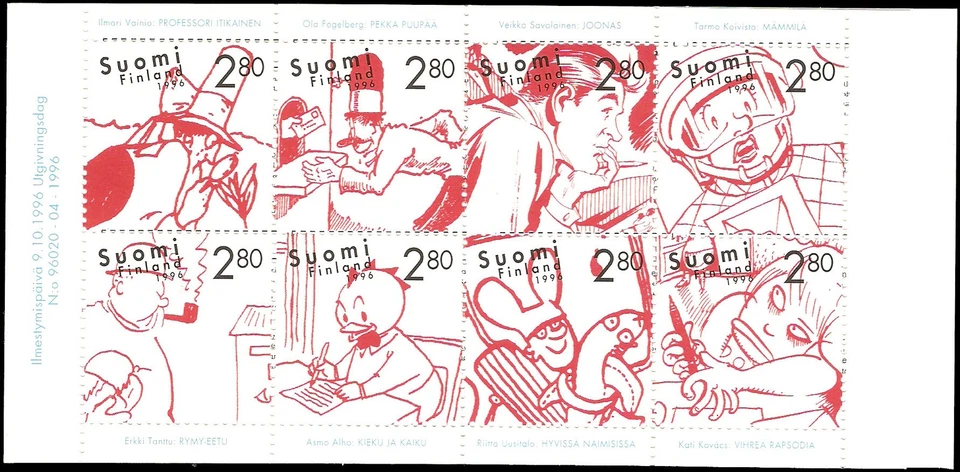 Folleto Finlandia #1022a MNH VF - Dibujos animados Foto 1 de 1