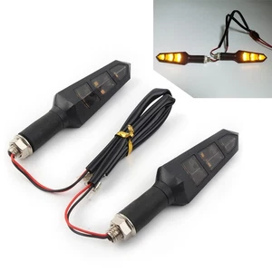 2x Universal Motorcycle LED Turn Signal Blinker Light Lamp Indicator Scooter - Picture 1 of 11