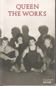 Queen Works cassette UK Emi 1984 cassette clear shell with silver print - Picture 1 of 2